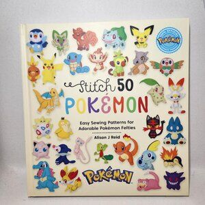 NEW Hardcover Pokemon Sewing Characters Pattern Book Felt Animals Craft Crafting